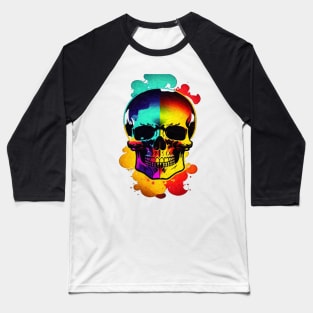 colourfull skull Baseball T-Shirt